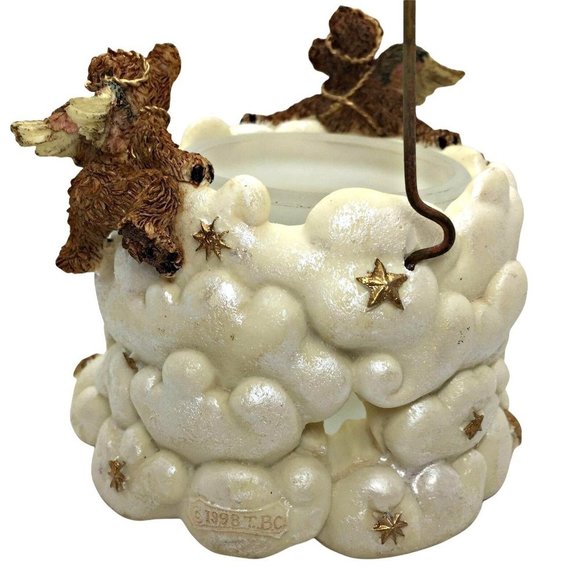 Boyds Angel Votive Candle Holder Teddy Bear Clarence Angelica Ariel Wings Gift - Picture 7 of 9